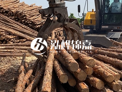 松木樁批發(fā)廠家泓樺錦嘉-松木樁樁尖為什么要削成三棱錐？