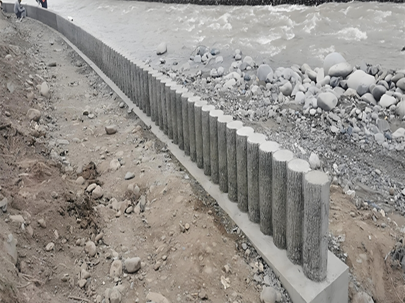 水泥仿木樁施工隊(duì)泓樺錦嘉 - 水泥圓樁適合用于哪些工程？